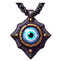 eye of protection amulet lightning charged crackling