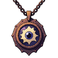 eye of protection amulet rusted broken