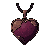 heart shaped locket amulet ancient weathered