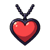 heart shaped locket amulet common starter tier