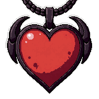heart shaped locket amulet demonic infernal