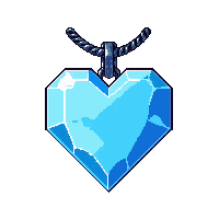 heart shaped locket amulet frost enchanted icy