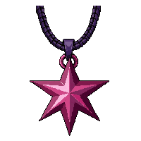Star Pentagram Amulet  Common Starter Tier — free pixel art sprite from the Rpg Loot Amulets collection, transparent PNG