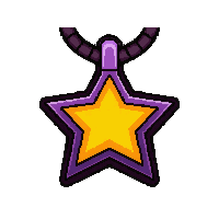 Star Pentagram Amulet  Magical Glowing — free pixel art sprite from the Rpg Loot Amulets collection, transparent PNG