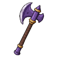 Bardiche Tall Axe  Epic Purple Tier — free pixel art sprite from Rpg Loot Axes