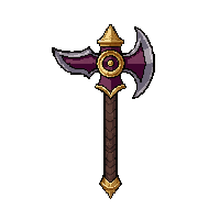bardiche tall axe  gold trimmed royal