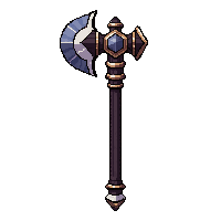 Bardiche Tall Axe  Legendary Ornate — free pixel art sprite from Rpg Loot Axes