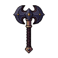 Bardiche Tall Axe  Mythic Rainbow Tier — free pixel art sprite from Rpg Loot Axes