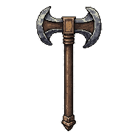 Bardiche Tall Axe  Rusted Broken — free pixel art sprite from Rpg Loot Axes