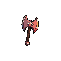 Double Bladed Battle Axe  Mythic Rainbow Tier — free pixel art sprite from Rpg Loot Axes