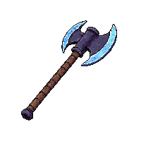 double bladed battle axe  rare blue tier