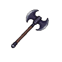 double bladed battle axe  vintage antique