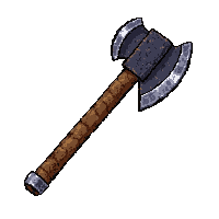 Great Two Handed Axe  Ancient Weathered — free pixel art sprite from Rpg Loot Axes