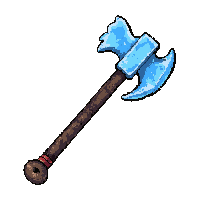 great two handed axe  frost enchanted icy