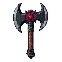 great two handed axe  poison coated venomous