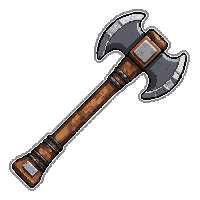 great two handed axe  rusted broken
