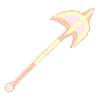 halberd polearm with axe head  mythic rainbow tier