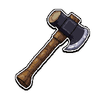 Lumberjack Splitting Axe Holy Blessed Radiant — free pixel art sprite from the Rpg Loot Axes collection, transparent PNG