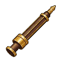 crossbow horizontal  gold trimmed royal