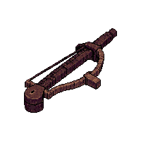 crossbow horizontal  rusted broken