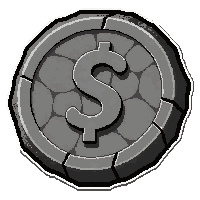 ancient stone coin  cursed shadowy
