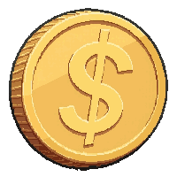 Bronze Coin  Bent And Damaged — free pixel art sprite from Rpg Loot Coins