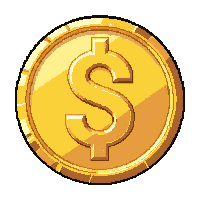 Bronze Coin  Encrusted With Gem — free pixel art sprite from Rpg Loot Coins