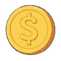 Bronze Coin  Single Coin Tilted — free pixel art sprite from Rpg Loot Coins