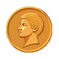 copper coin  double headed