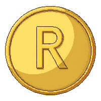 copper coin  stamped with rune