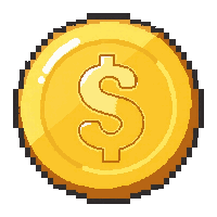gold coin  shiny mirror polished