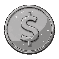 iron coin  pierced with hole