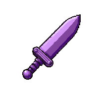 Curved Kris Dagger  Epic Purple Tier — free pixel art sprite from Rpg Loot Daggers
