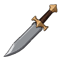curved kris dagger  vintage antique