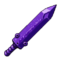 Double Edged Stiletto  Epic Purple Tier — free pixel art sprite from Rpg Loot Daggers