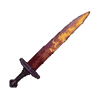 main gauche parrying dagger  fire enchanted molten