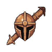 Rondel Armor Piercing Rusted Broken — free pixel art sprite from the Rpg Loot Daggers collection, transparent PNG