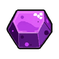 amethyst purple  hexagonal prism cut
