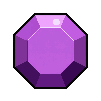 amethyst purple  medium cut