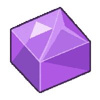 amethyst purple  pyramidal cut