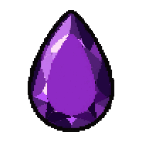 amethyst purple  teardrop pendant