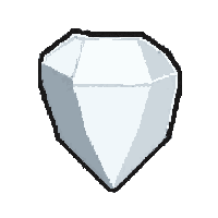 diamond clear white  asymmetric raw chunk