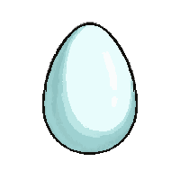 diamond clear white  egg shaped polished
