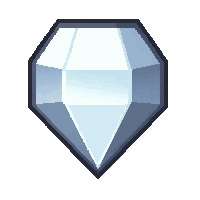 diamond clear white  geode interior