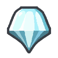 diamond clear white  glowing magical