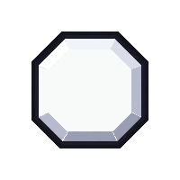 diamond clear white  large faceted