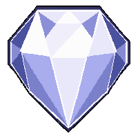 diamond clear white  pyramidal cut