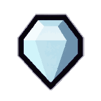 diamond clear white  small chip