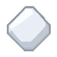 diamond clear white  smooth pebble