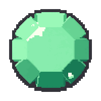 emerald green  perfectly round polished